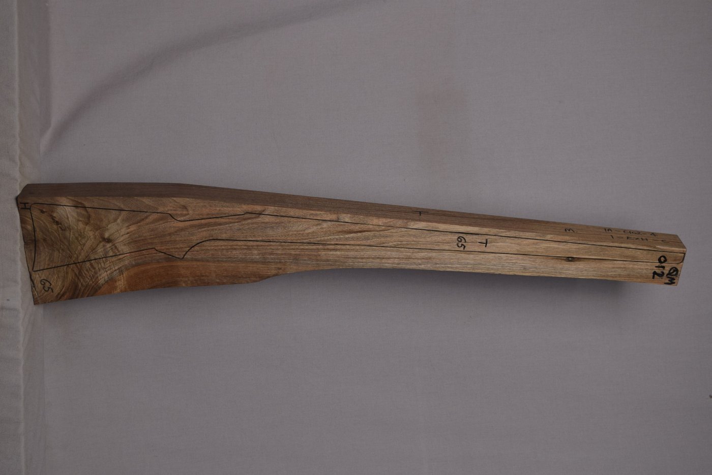 Right side of QM 012 stockwood blank