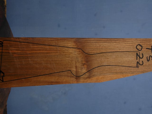 Right side of TS 022 stockwood blank