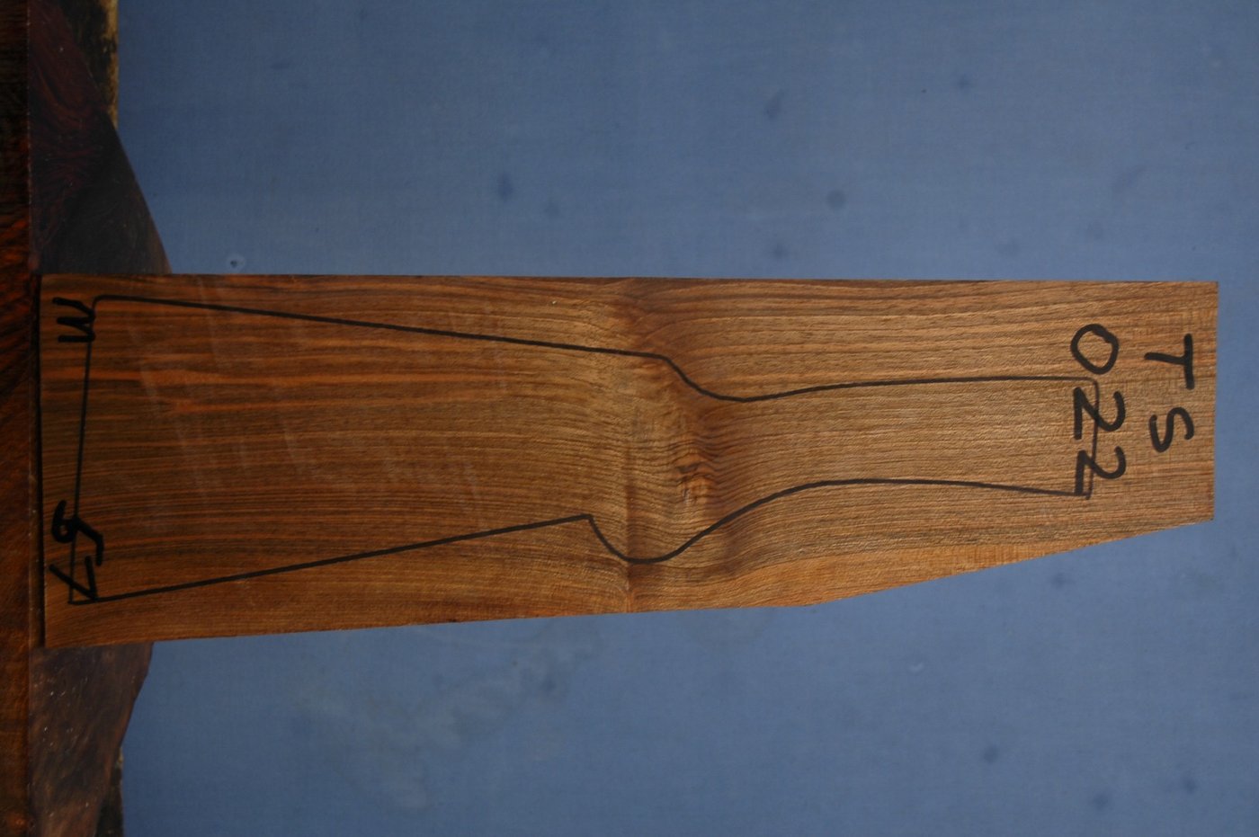 Right side of TS 022 stockwood blank