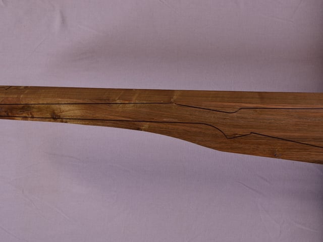 Left side of TR 120 stockwood blank