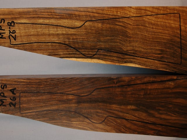 Left side of MPS 26A & 26B stockwood blank