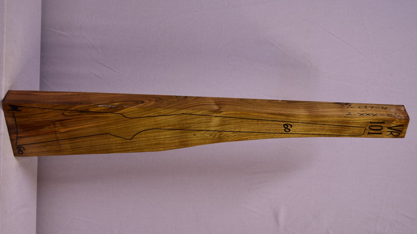 Right side of VR101 stockwood blank