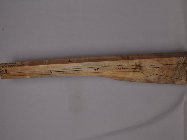 Left side of STDM 011 stockwood blank