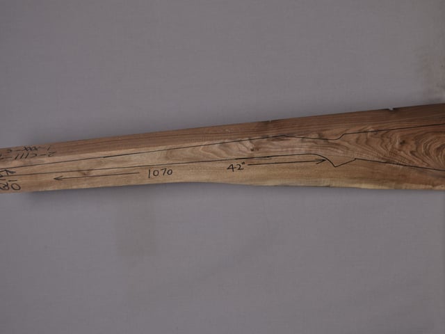 Left side of QM 017 stockwood blank