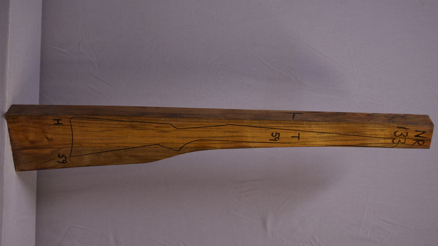 Right side of NR 133 stockwood blank