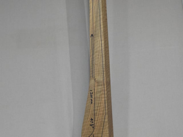 Left side of QM 018 stockwood blank