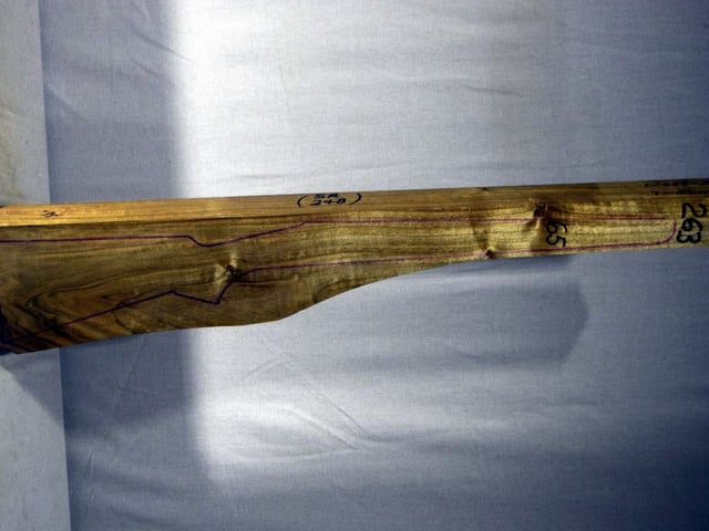 Right side of QR263 stockwood blank
