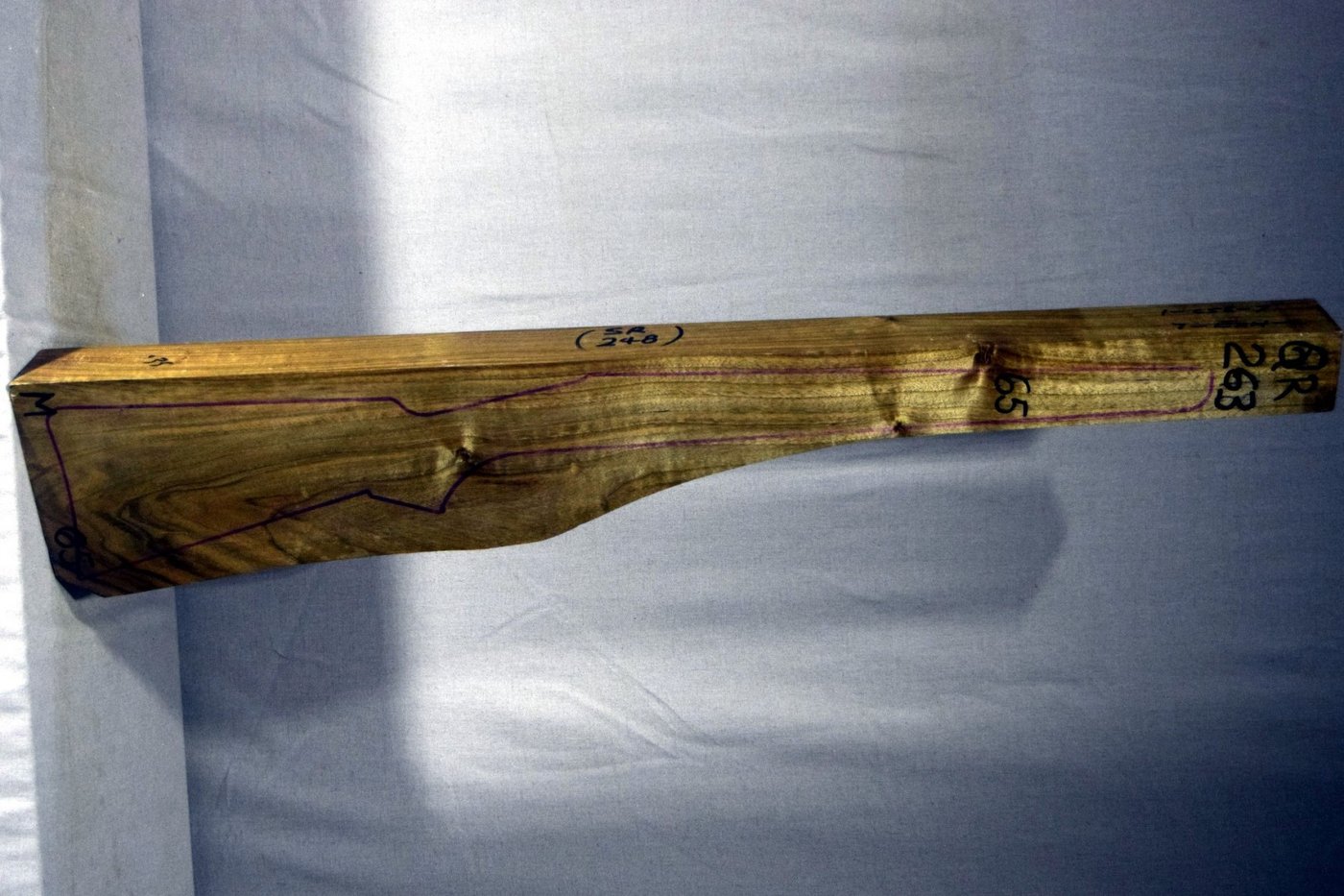 Right side of QR263 stockwood blank
