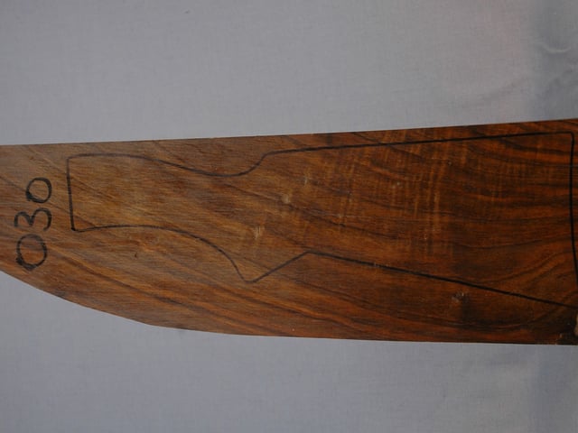 Left side of VS 030 stockwood blank