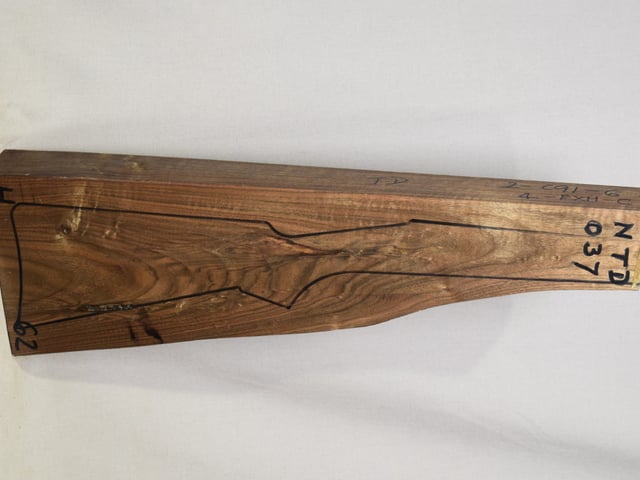 Right side of NTD 037 stockwood blank