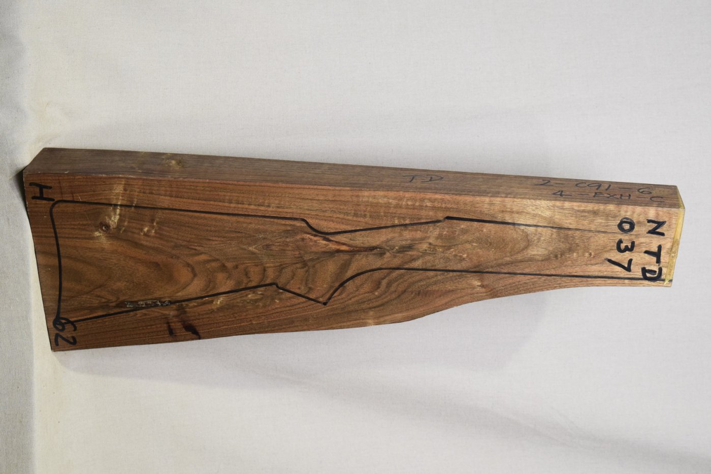 Right side of NTD 037 stockwood blank