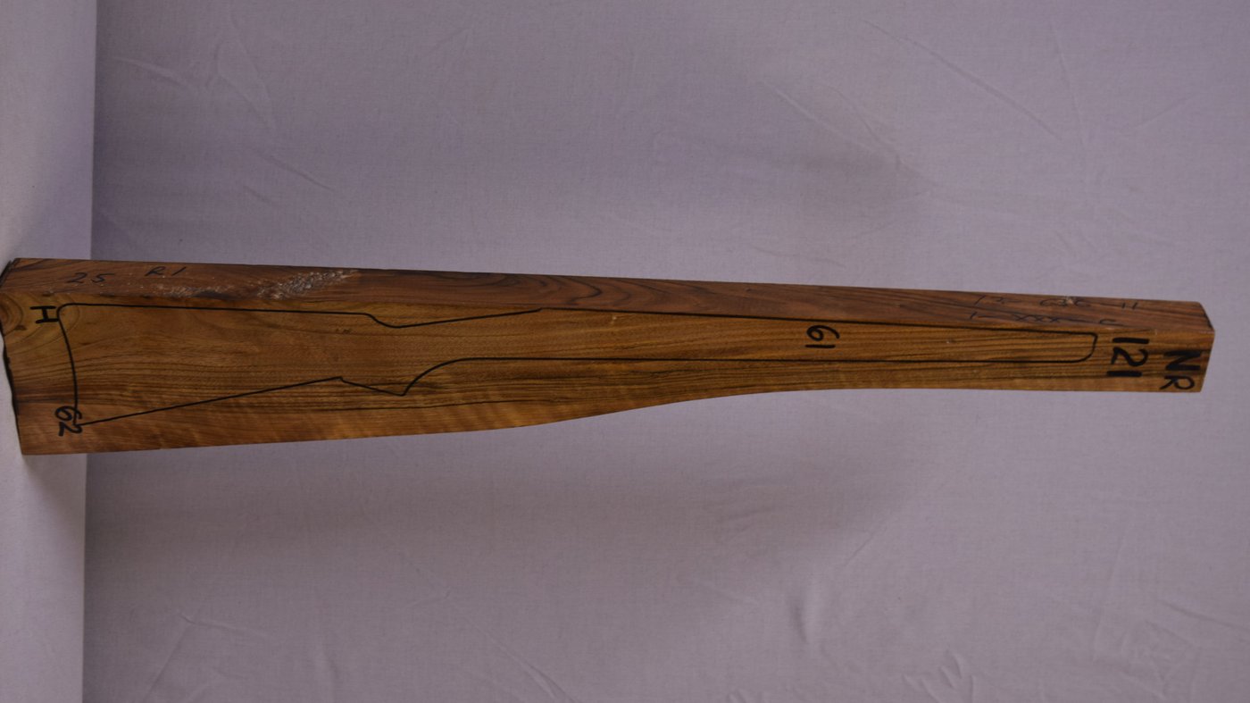 Right side of NR 121 stockwood blank