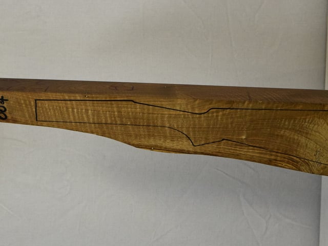 Left side of NTD 004 stockwood blank