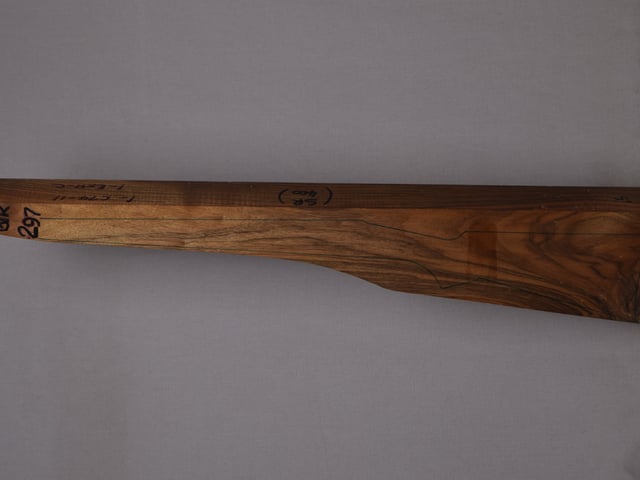 Left side of QR 297 stockwood blank