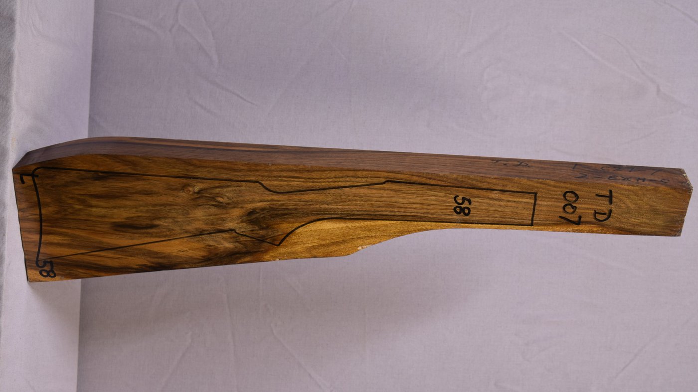 Right side of TD 007 stockwood blank