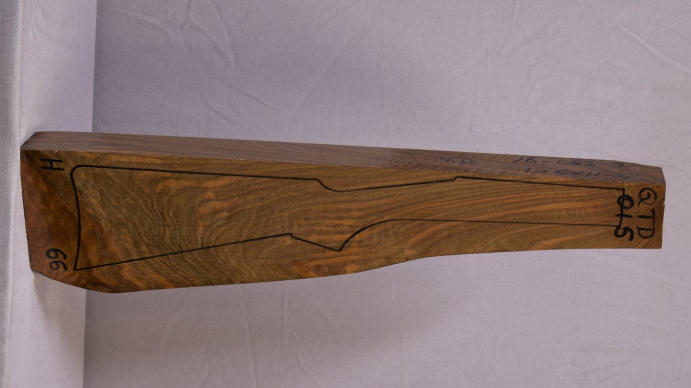 Right side of QTD 015 stockwood blank