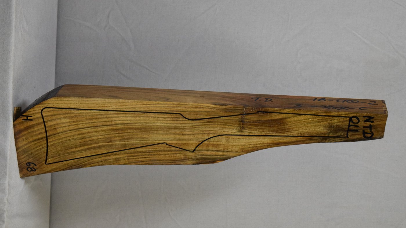 Right side of NTD 011 stockwood blank