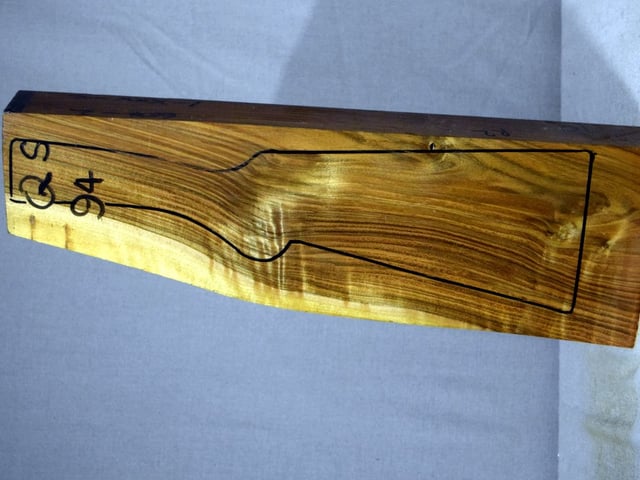 Left side of QS 094 stockwood blank