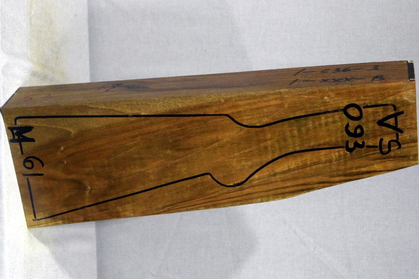 Right side of VS 093 stockwood blank