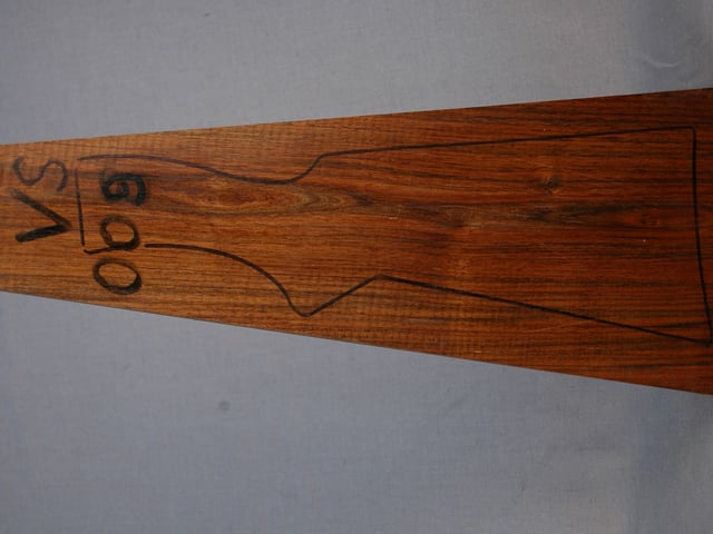 Left side of VS 009 stockwood blank