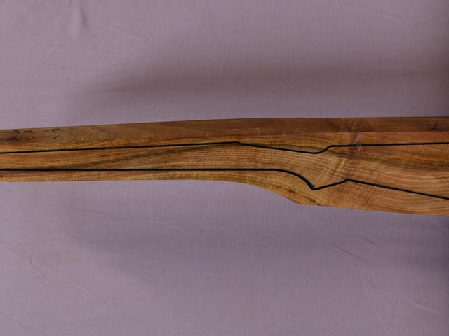 Left side of TR 131 stockwood blank