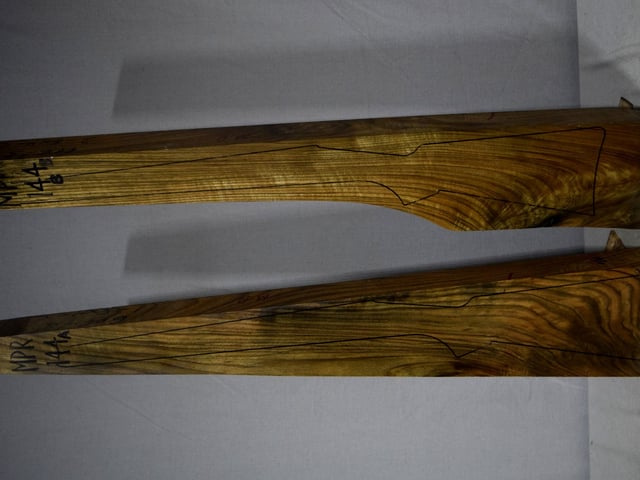 Left side of 144A & 144B stockwood blank
