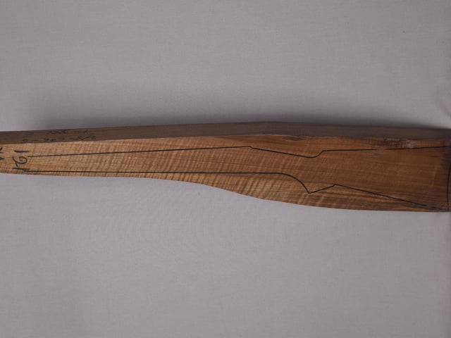 Left side of VR 161 stockwood blank