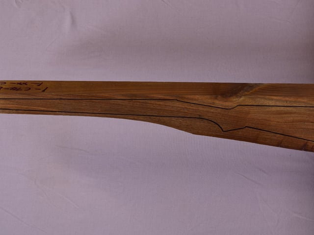 Left side of TR 88 stockwood blank