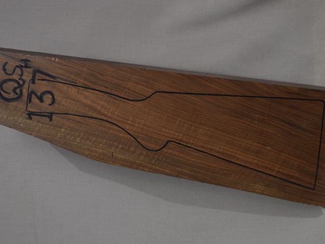 Left side of QS 137 stockwood blank