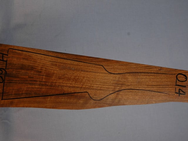 Right side of VS 014 stockwood blank