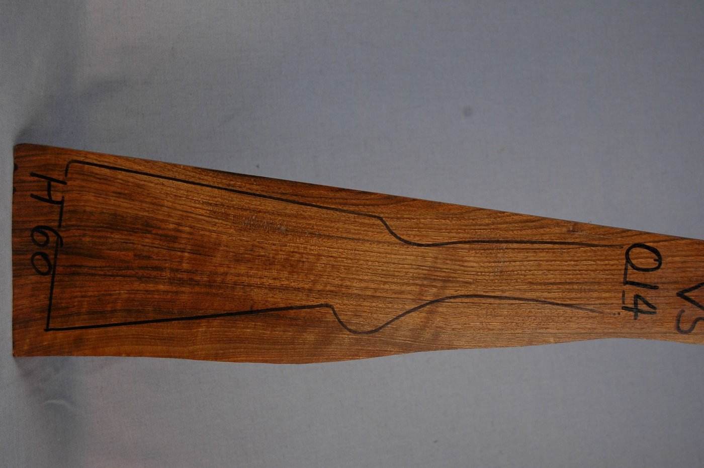 Right side of VS 014 stockwood blank