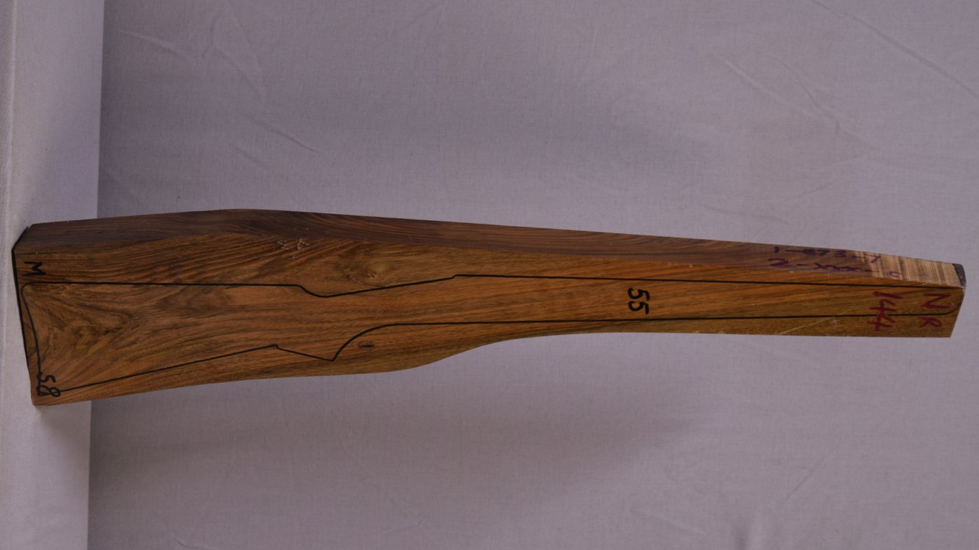 Right side of NR 144 stockwood blank
