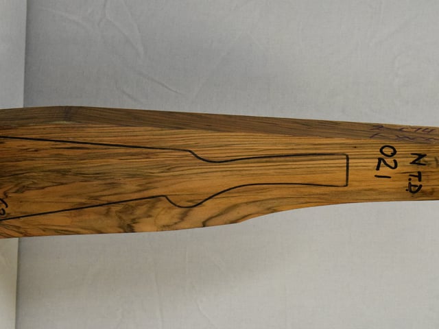 Right side of NTD 021 stockwood blank