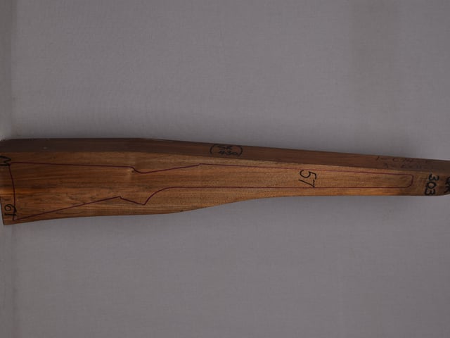 Right side of Qr 303 stockwood blank