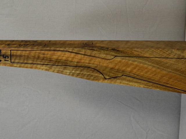 Left side of VTD 015 stockwood blank