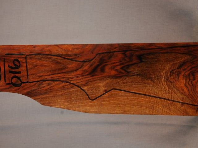 Left side of QS 016 stockwood blank