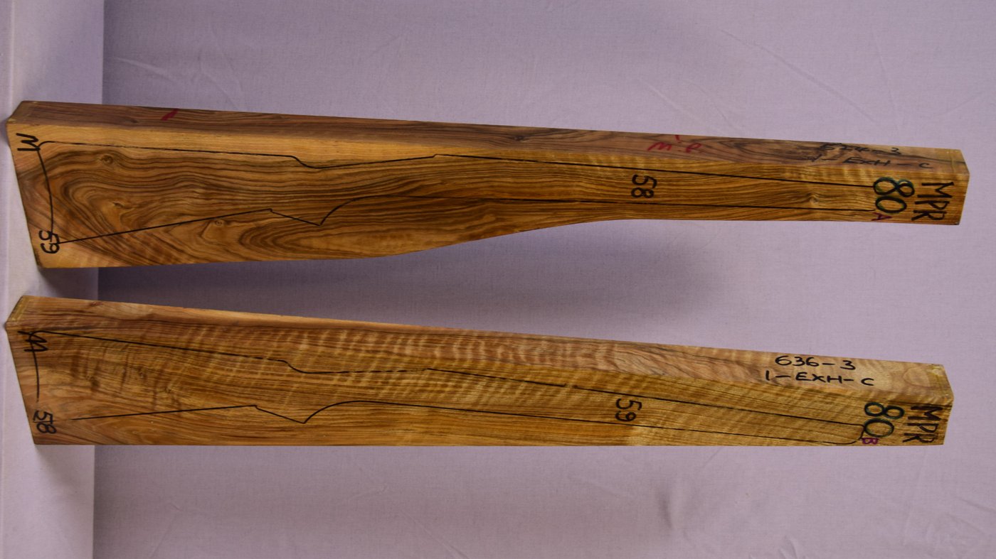 Right side of MPR 80A & 80B stockwood blank