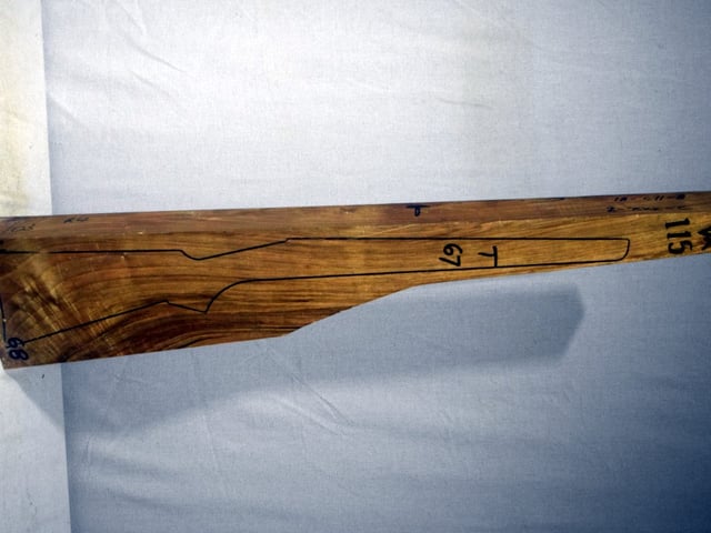 Right side of VR115 stockwood blank