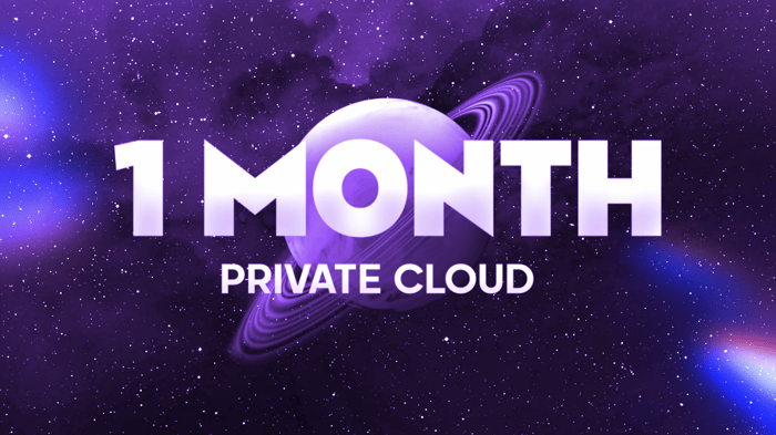 Cosmic Cloud 1 month  plan