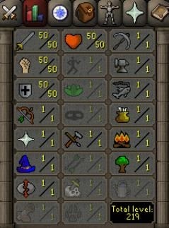 OSRS - 50 ATTACK, 50 STRENGTH, 50 DEFENCE