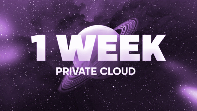 Cosmic Cloud 1 week plan
