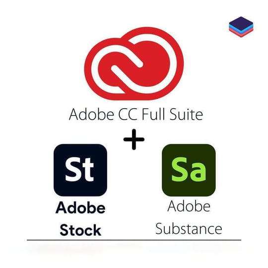Adobe CC + 750 Stock + Substance 3D Colection Subscription
