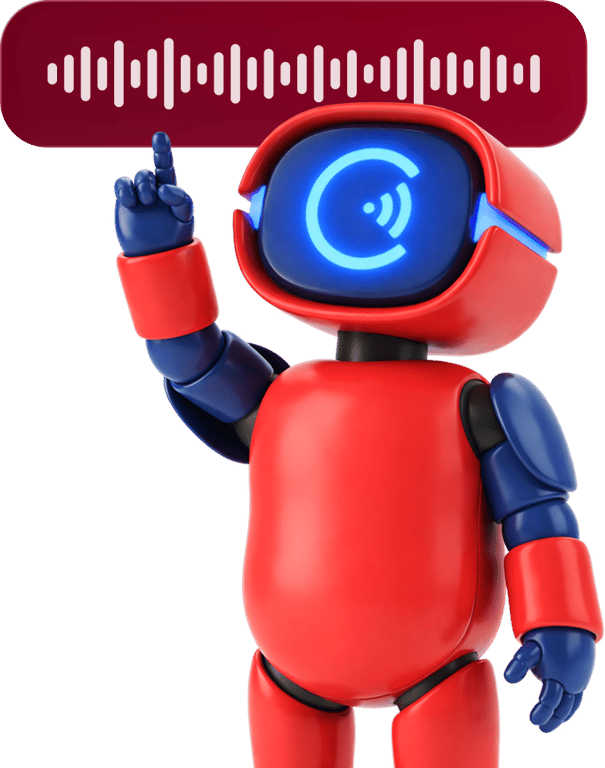 Echo pointing at voice wave