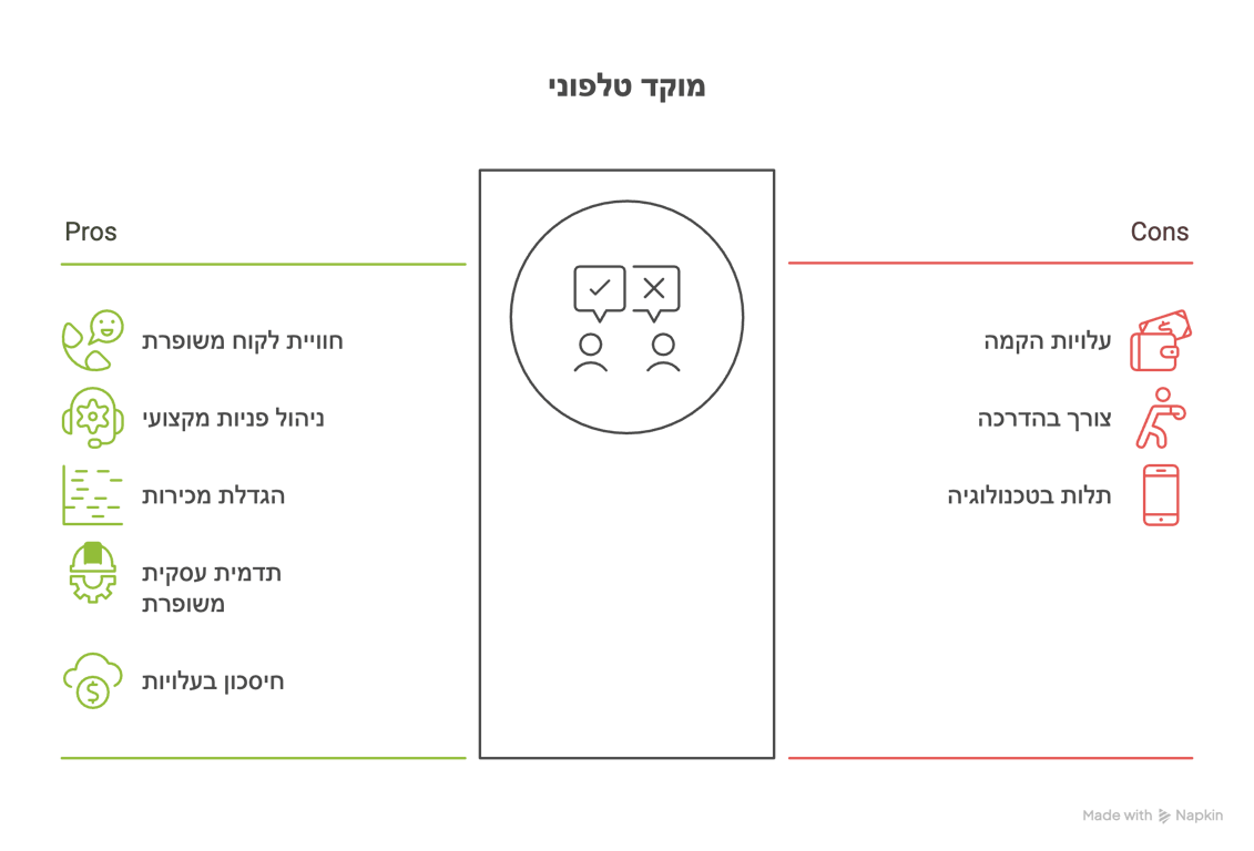 יתרונות וחסרונות של מוקד טלפוני