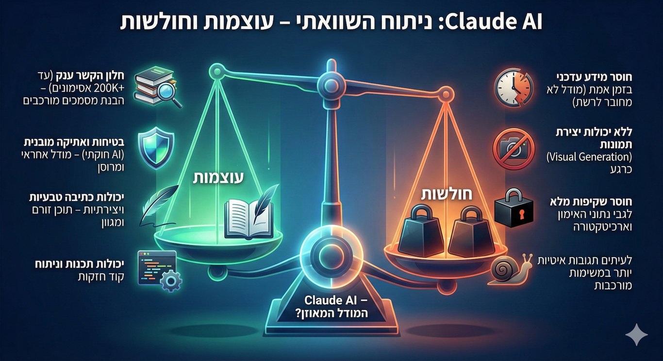 יתרונות וחסרונות של קלוד AI
