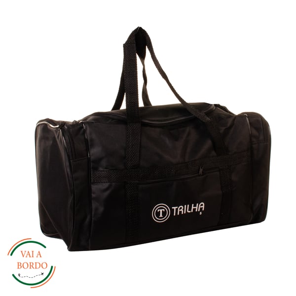 BOLSA VIAGEM 27X52X25 CM PRETA Nº 5 VAI A BORDO