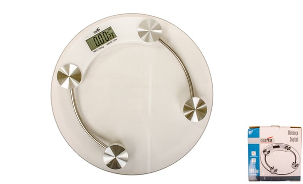 BALANÇA DIGITAL VIDRO 3X33 180 KG REDONDA