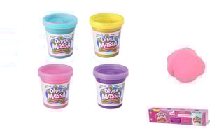 MASSA DE MODELAR 4 CORES 200 G COM GLITTER