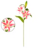 HASTE LÍRIO 2 FLORES 90 CM COM BROTO SILICONE