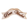 PLACA BEM VINDOS 10X34 CM BRANCA ENVELHECIDA MDF
